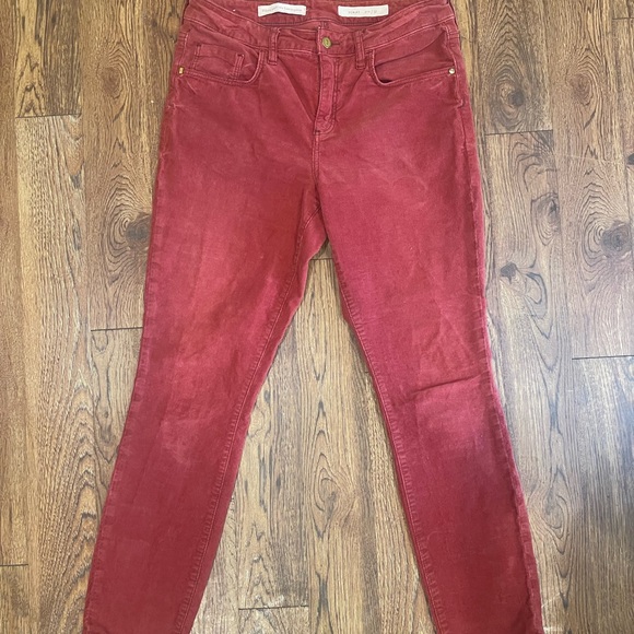 Pilcro The Letterpress Script Coduroy Cropped Skinny Pants - Picture 10 of 10